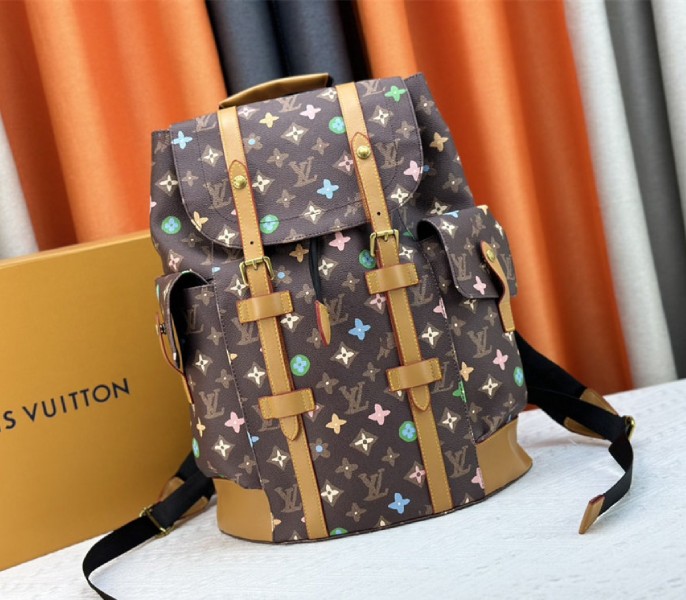 Louis Vuitton Monogram Craggy Christopher MM Backpack In Chocolate - Louis Vuitton