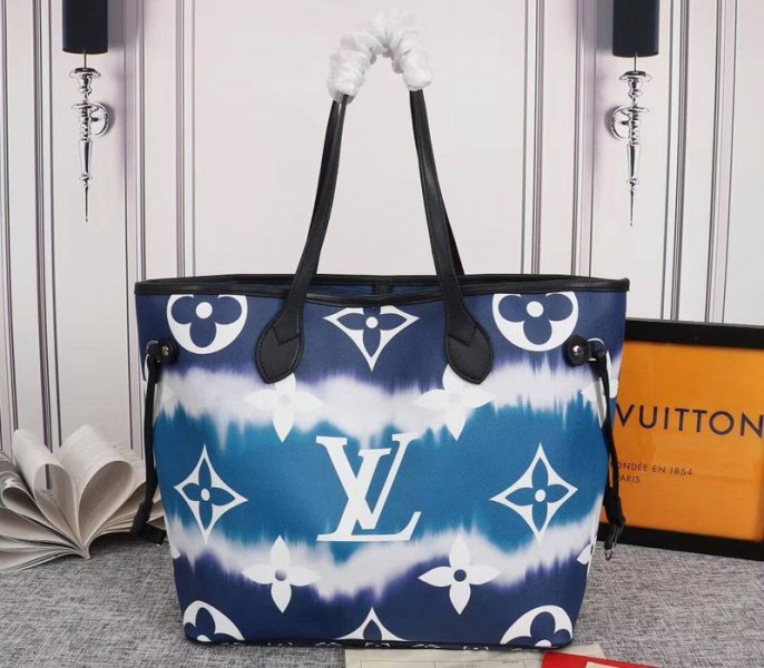 Louis Vuitton Seasonal Escale Neverfull MM Tote In Blue - Louis Vuitton