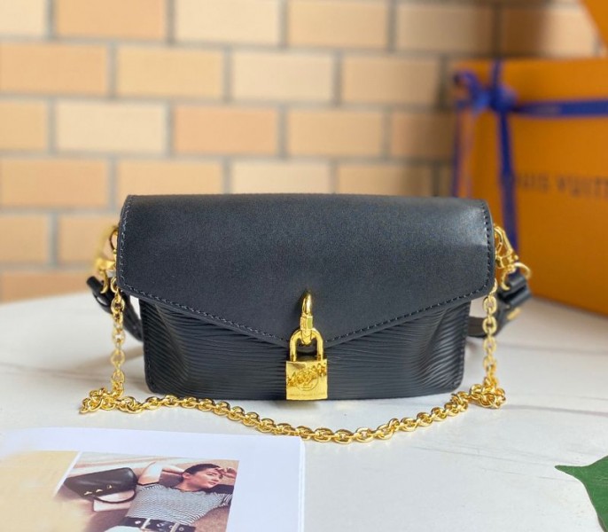 Louis Vuitton Epi Leather Padlock On Strap Bag In Black - Louis Vuitton