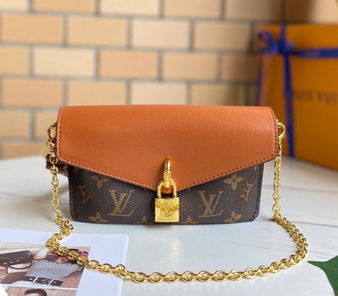 Louis Vuitton Monogram Canvas Padlock On Strap Bag In Caramel - Louis Vuitton