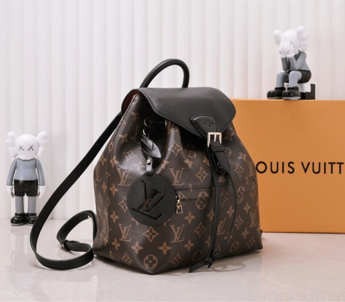 Louis Vuitton Monogram Canvas Montsouris PM Backpack In Black - Louis Vuitton