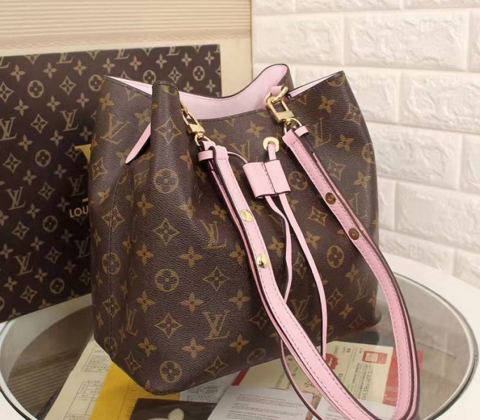 Louis Vuitton Monogram Canvas NeoNoe MM Bag In Rose Poudre - Louis Vuitton
