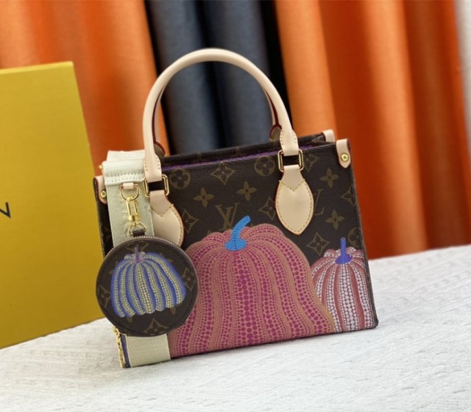 Louis Vuitton X YK Monogram Canvas Onthego PM Tote In Pumpkin - Louis Vuitton