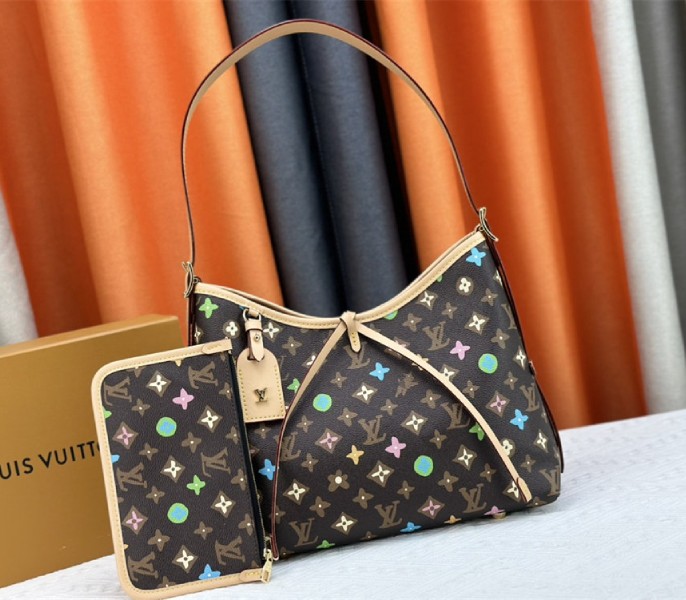 Louis Vuitton Monogram Craggy CarryAll PM Bag In Chocolate - Louis Vuitton
