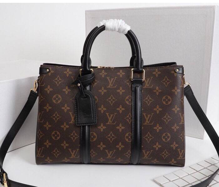 Louis Vuitton Monogram Canvas Soufflot MM Bag In Black - Louis Vuitton