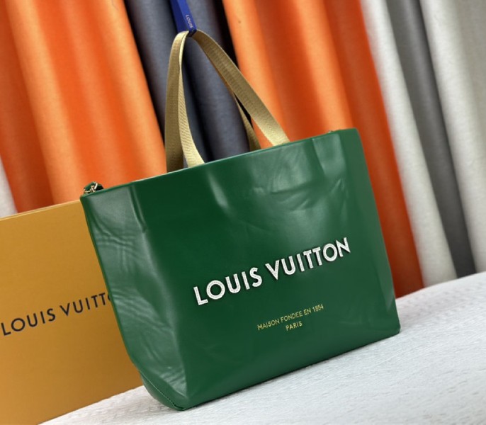 Louis Vuitton Other Leathers Shopper Cabas MM Tote In Green - Louis Vuitton