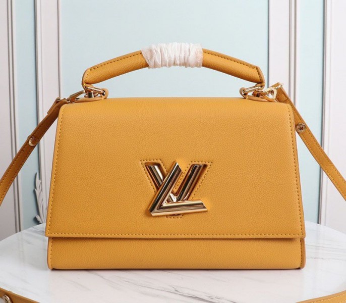 Louis Vuitton Twist One Handle MM Handbag In Vibrant Honey - Louis Vuitton