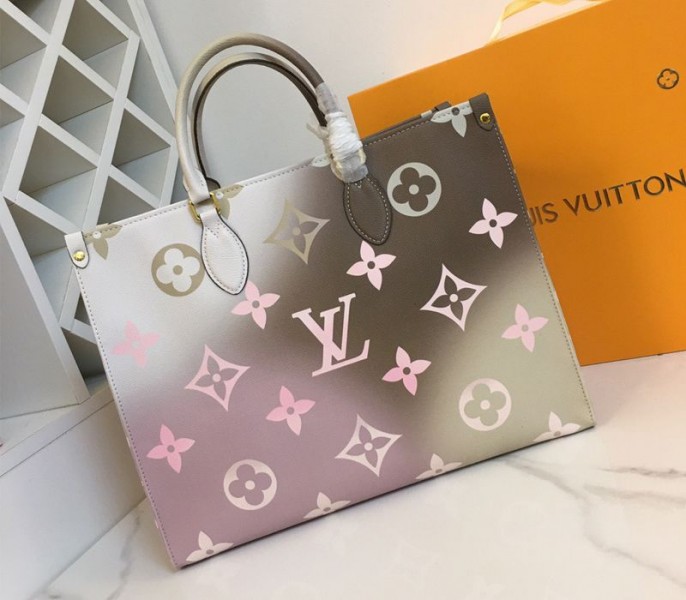 Louis Vuitton Spring 2022 Onthego GM Tote In Sunset Kaki - Louis Vuitton