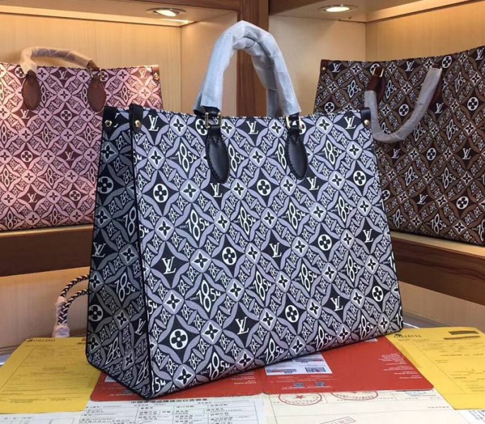 Louis Vuitton Since 1854 Onthego GM Tote In Navy Blue - Louis Vuitton