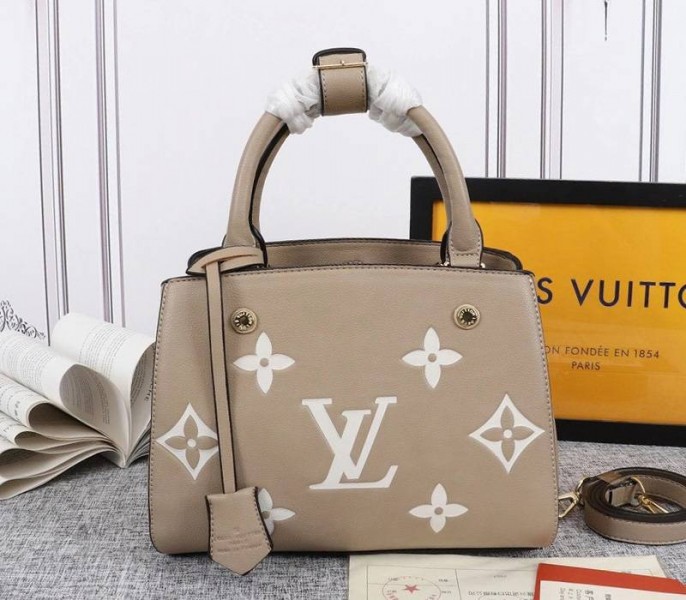 Louis Vuitton Monogram Empreinte Montaigne BB In Tourterelle Gray - Louis Vuitton
