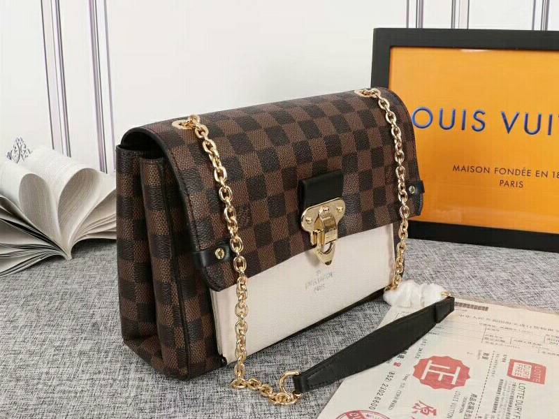 Louis Vuitton Damier Ebene Canvas Vavin PM Bag In Cream - Louis Vuitton