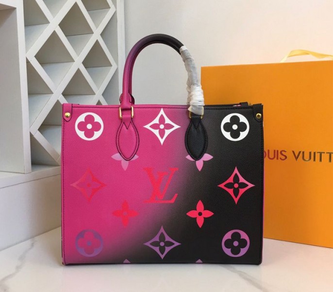 Louis Vuitton Spring 2022 Onthego MM Tote In Midnight Fuchsia - Louis Vuitton