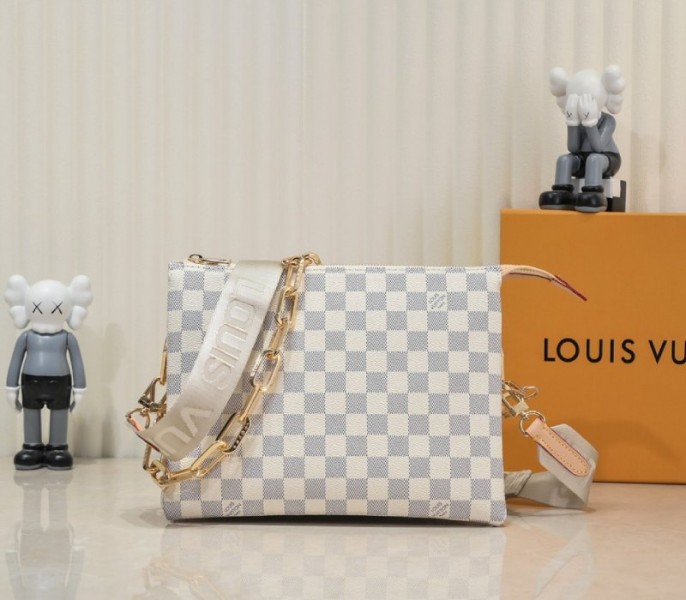 Louis Vuitton Damier Azur Coussin PM Bag With Jacquard Strap - Louis Vuitton