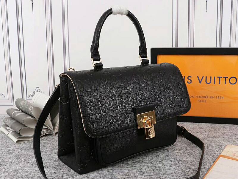 Louis Vuitton Monogram Empreinte Marignan Bag In Black - Louis Vuitton