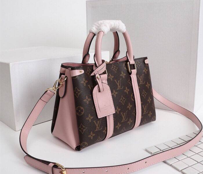 Louis Vuitton Monogram Canvas Soufflot BB Bag In Peach - Louis Vuitton