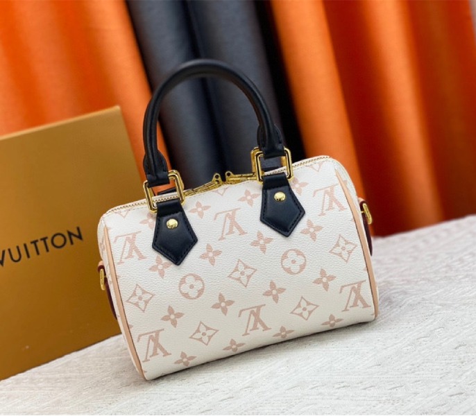 Louis Vuitton Monogram Dune Canvas Speedy 20 Handbag With Jacquard Strap - Louis Vuitton