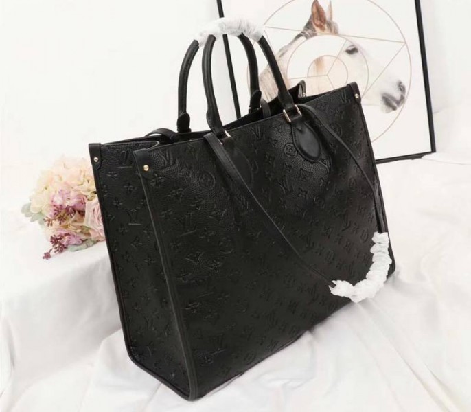 Louis Vuitton Monogram Empreinte Onthego GM Tote In Black - Louis Vuitton