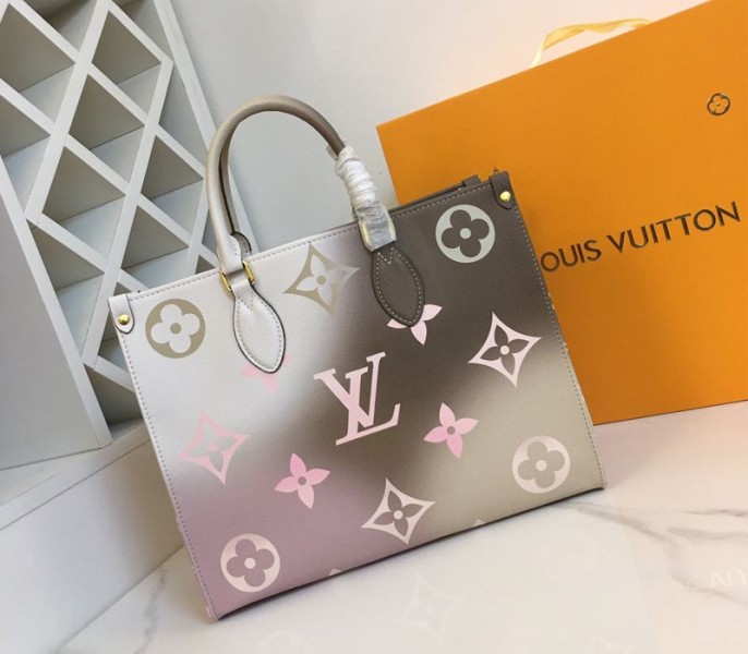 Louis Vuitton Spring 2022 Onthego MM Tote In Sunset Kaki - Louis Vuitton