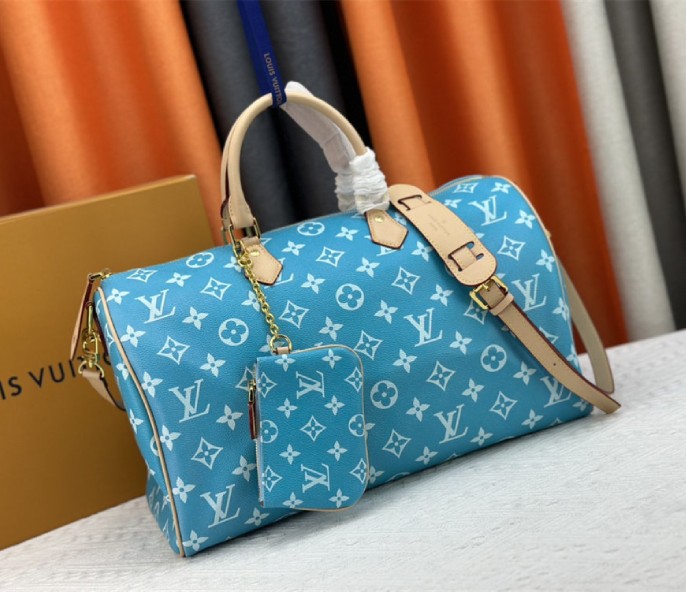 Louis Vuitton Speedy P9 Bandouliere 40 Bag In Turquoise - Louis Vuitton