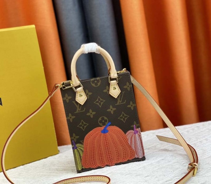 Louis Vuitton X YK Monogram Canvas Petit Sac Plat In Pumpkin - Louis Vuitton