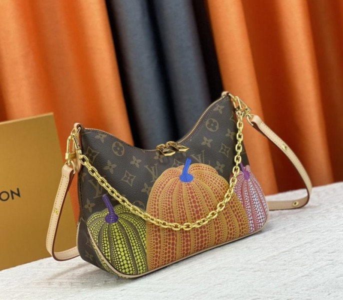 Louis Vuitton X YK Mongram Canvas Boulogne Bag In Pumpkin - Louis Vuitton