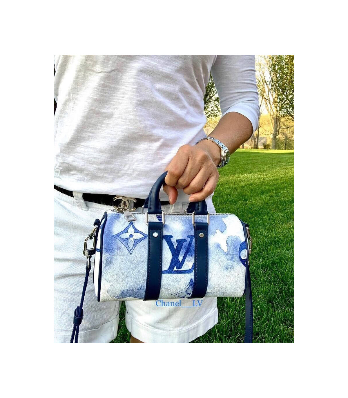 Louis Vuitton Keepall XS White