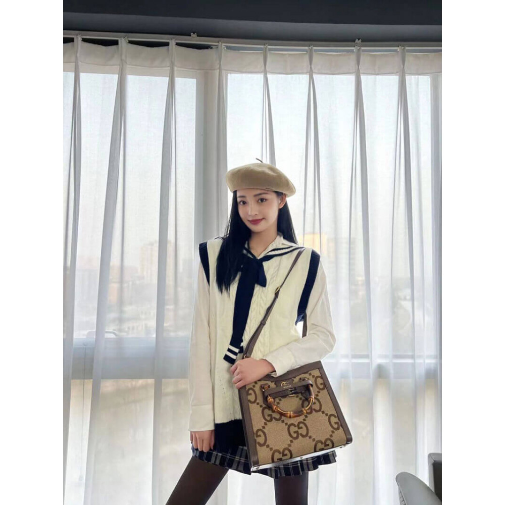 Gucci Diana Jumbo GG Small Tote Bag
