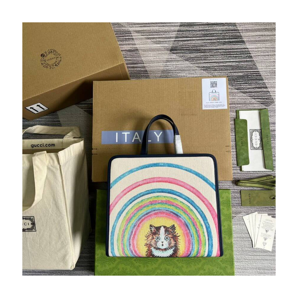 Gucci Tote Bag Cat Print