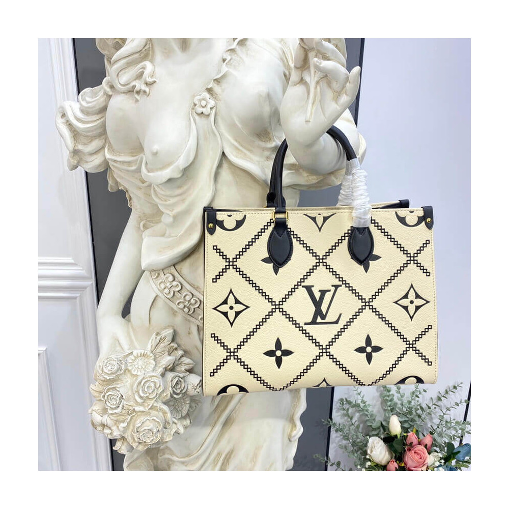 Louis Vuitton Onthego MM Cream