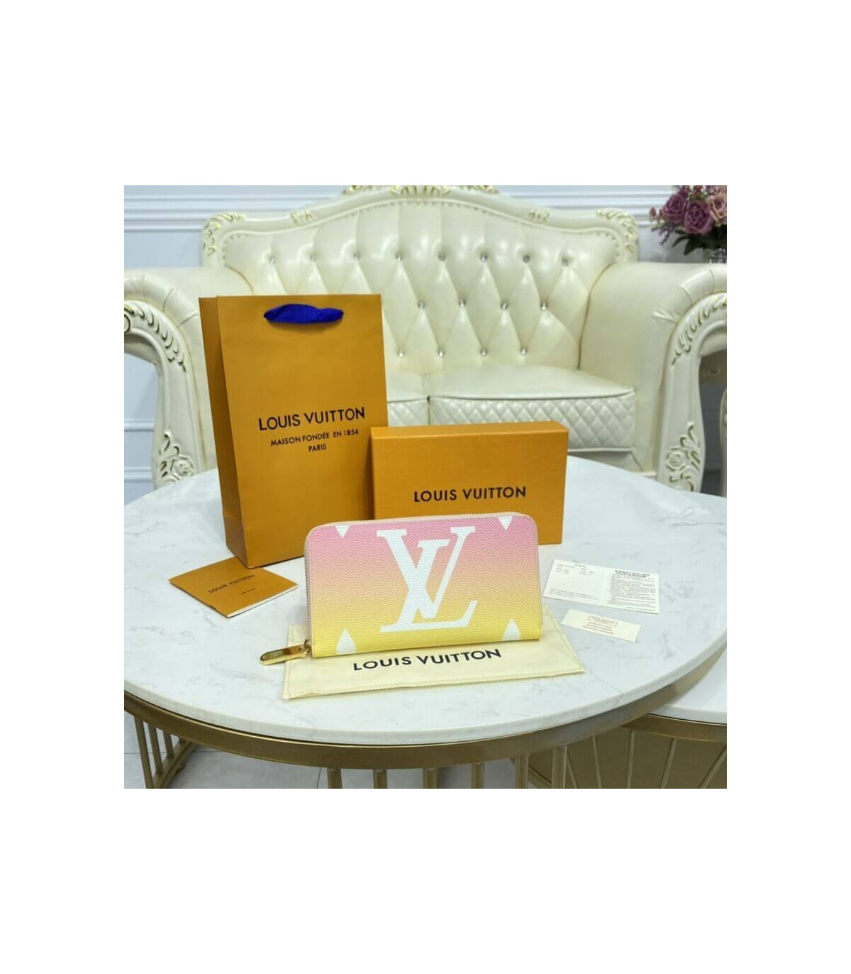 Louis Vuitton Zippy Wallet Pink