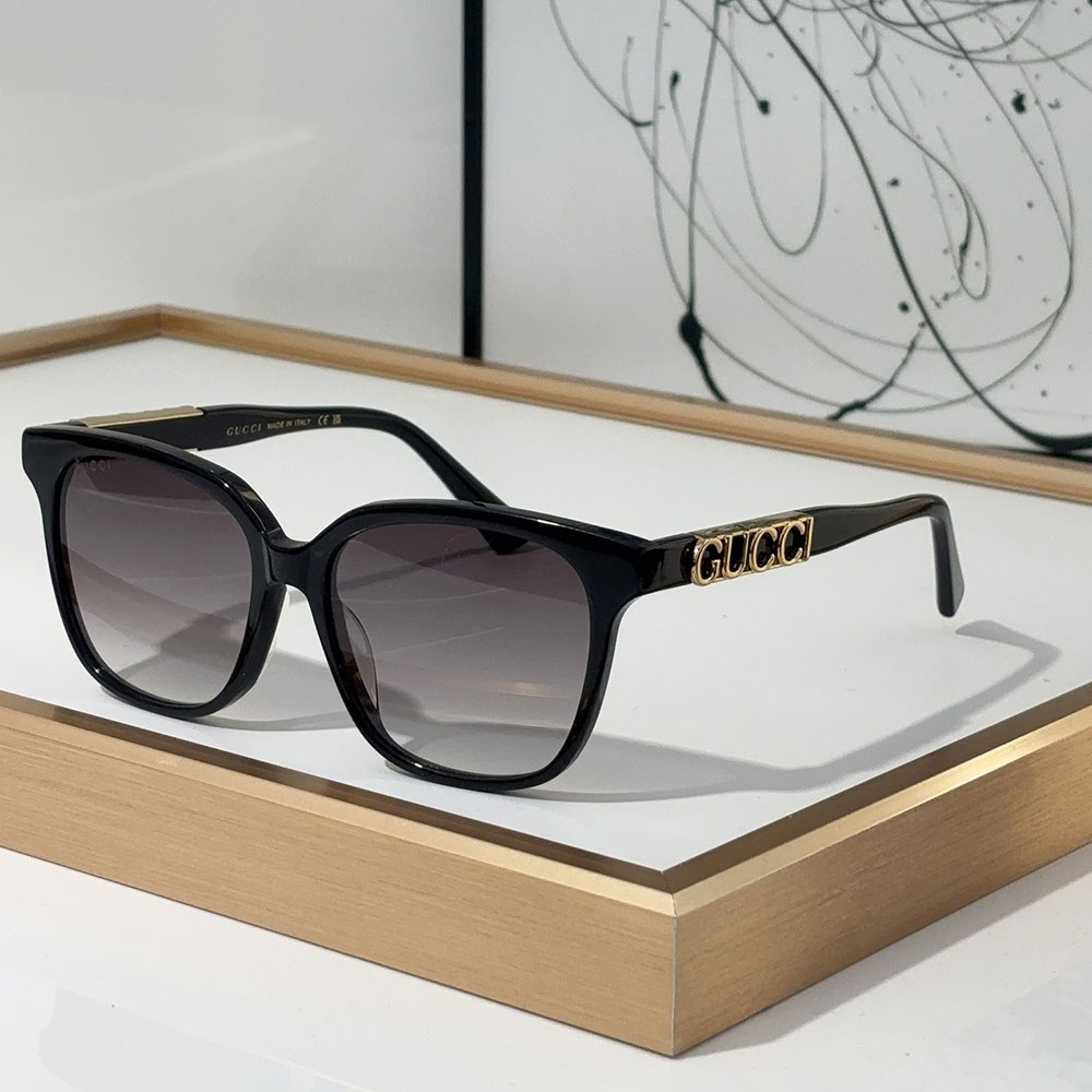Gucci  Mirror leg Logo sunglasses Top quality （Replica）