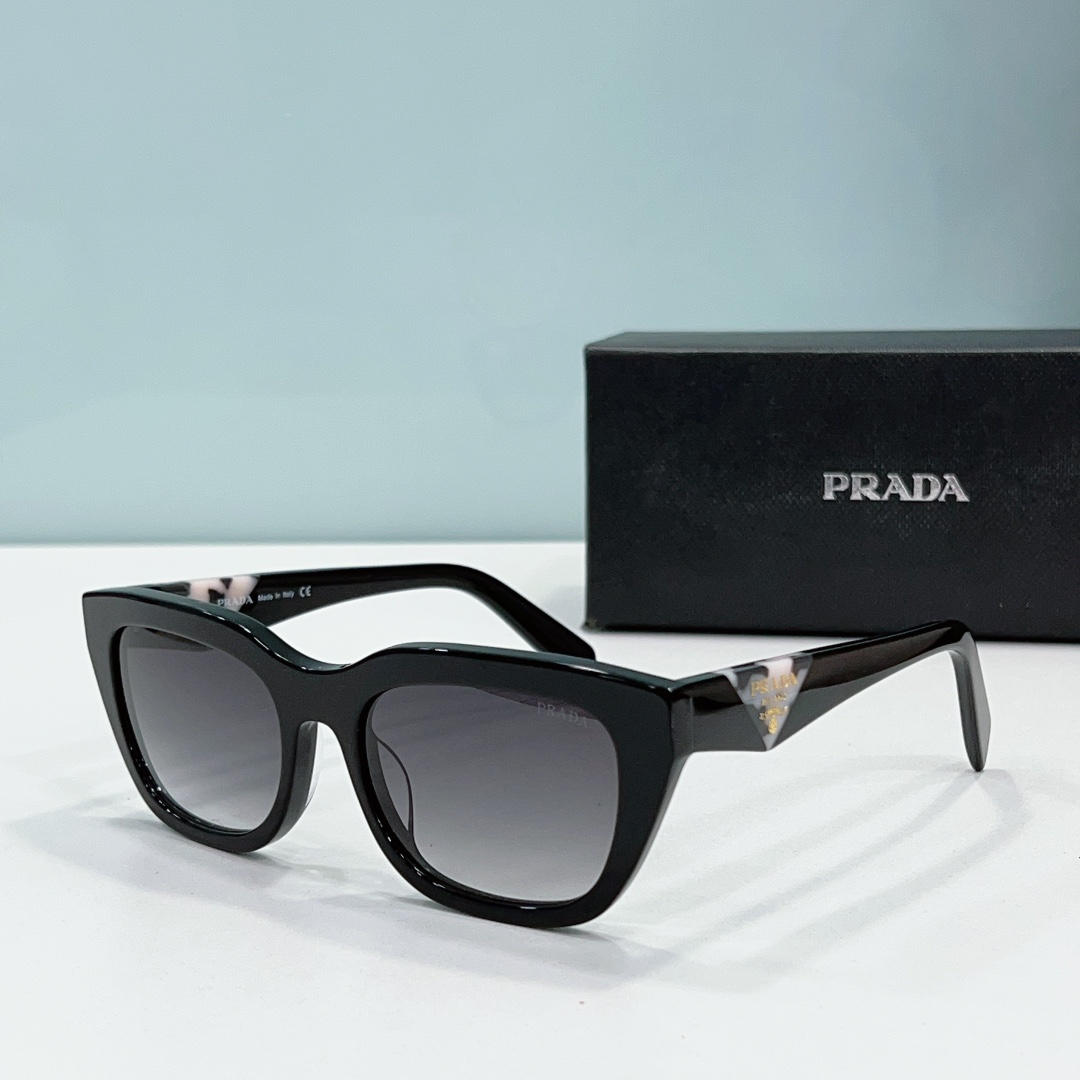 Prada Mirror leg print Logo  sunglasses Top quality （Replica）