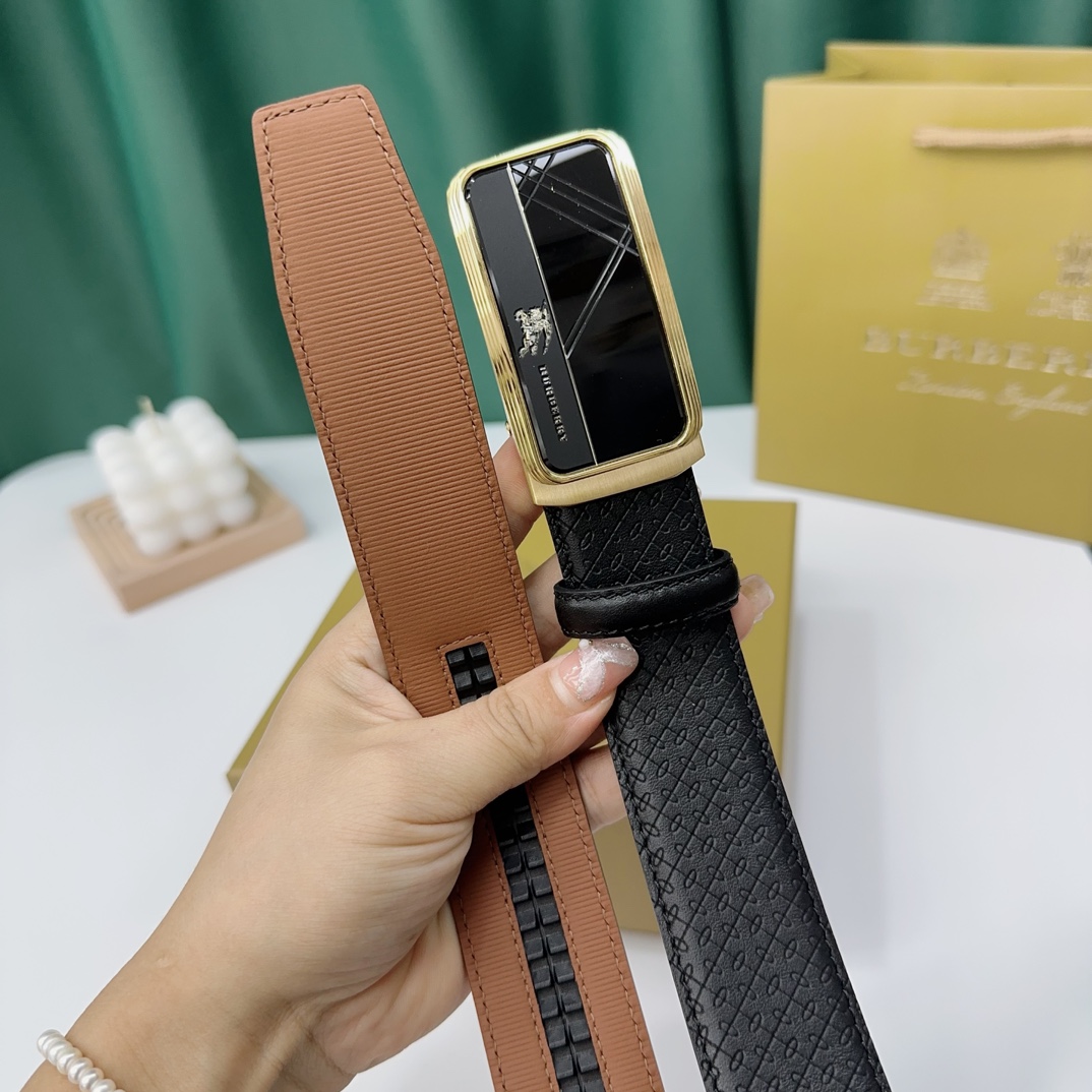Burberry Leather Belts 1:1 Mirror Version