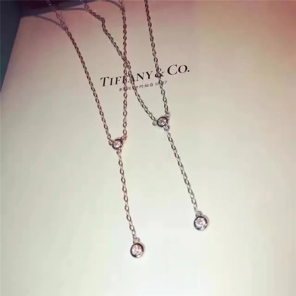Tiffany Elsa Peretti Diamonds By The Yard Necklace Women USA Women Gift 27499597/29283354