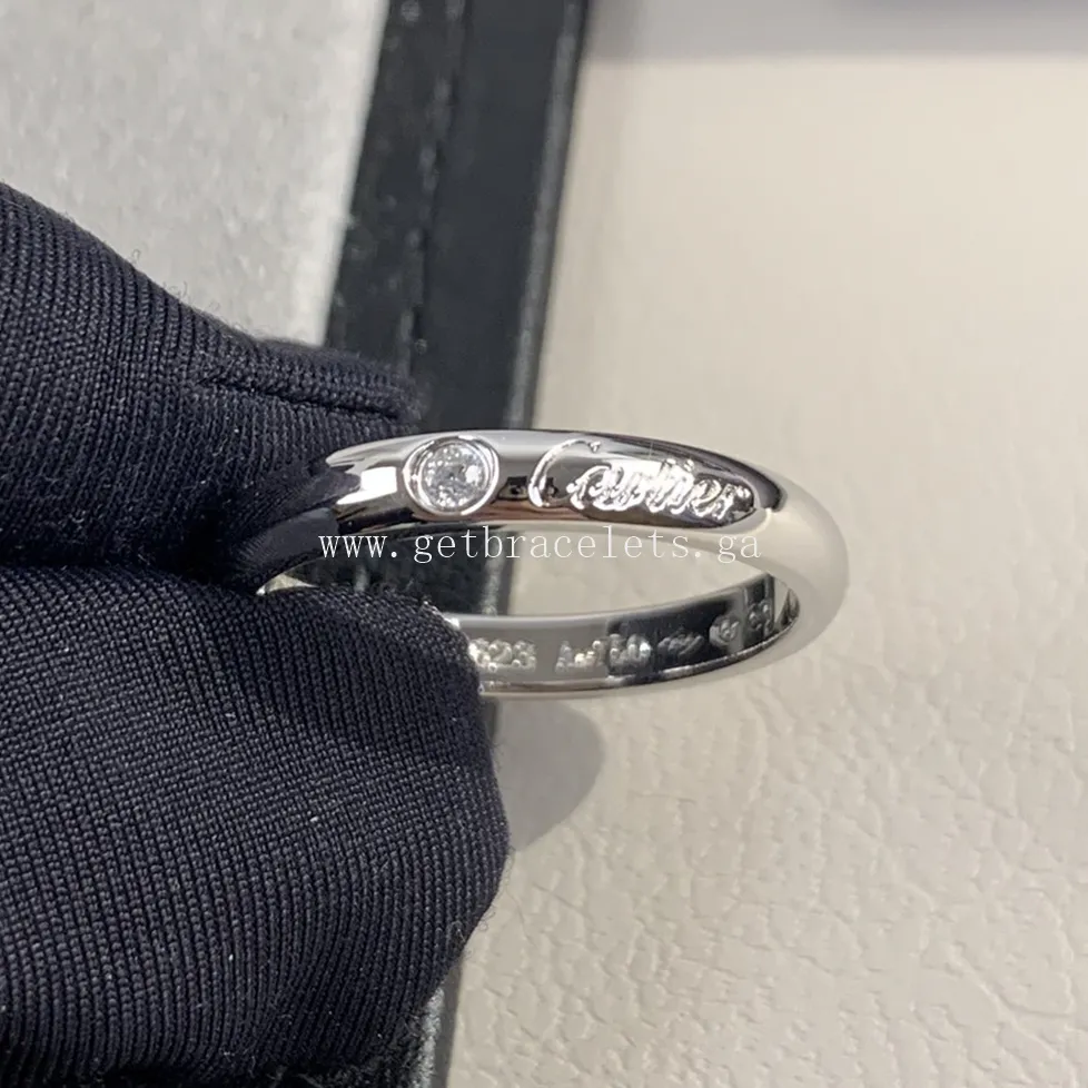 Cartier 1895 Wedding ring With 1 Diamonds White Gold
