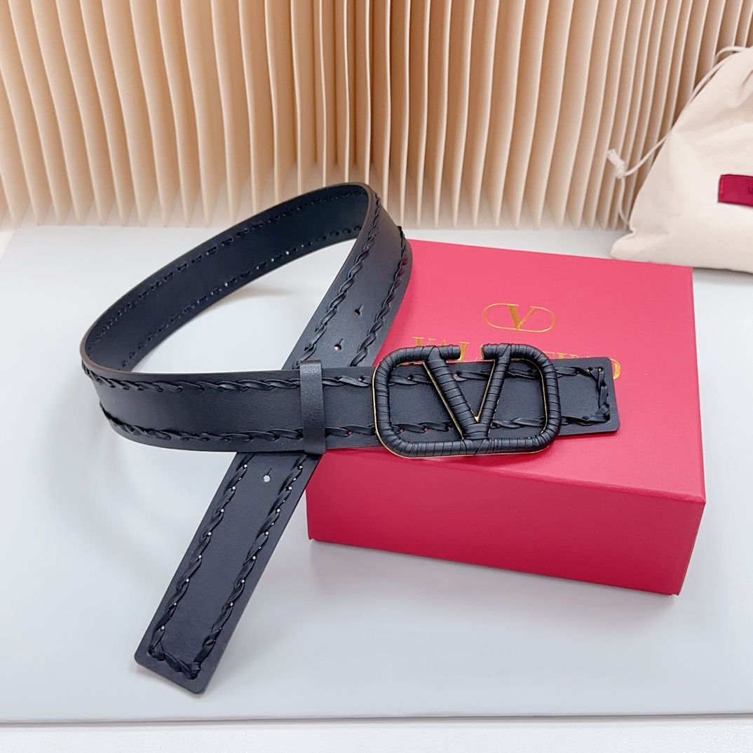 Valentino Leather Belts 1:1 Mirror Version