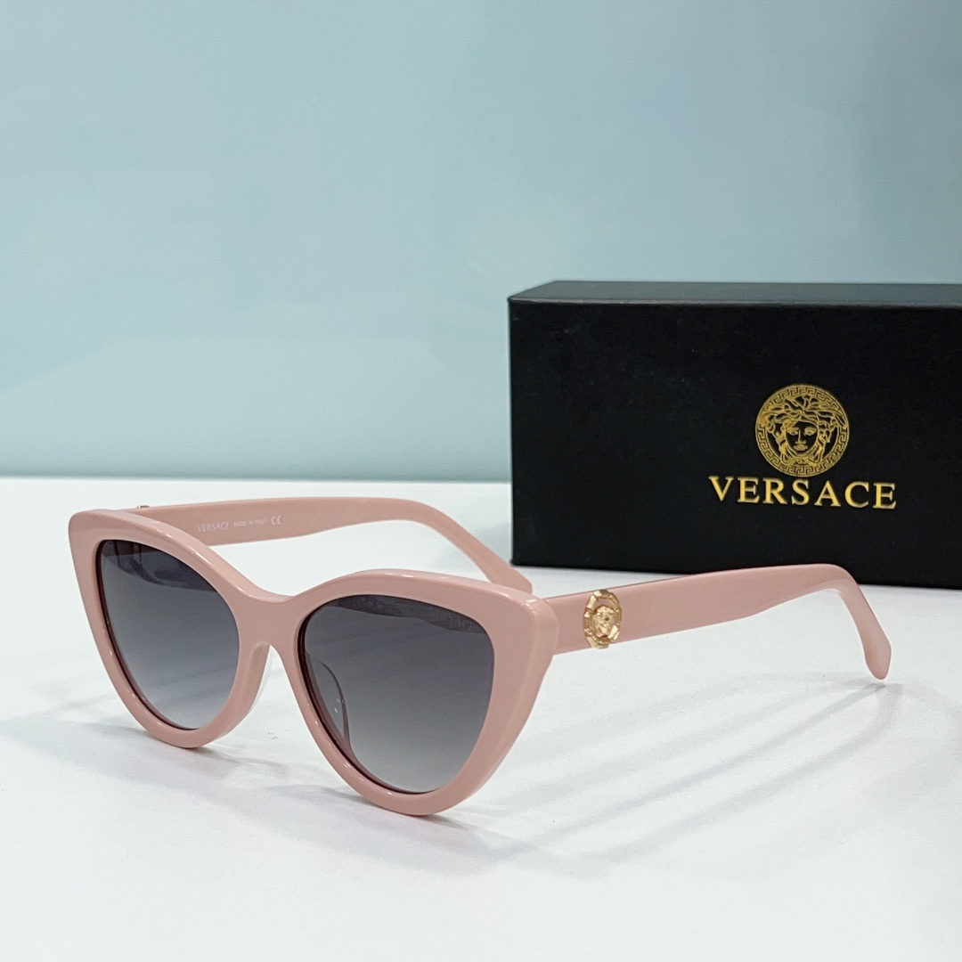 Versace  Mirror leg Logo Cat-eye Sunglasses Top Quality（Replica）