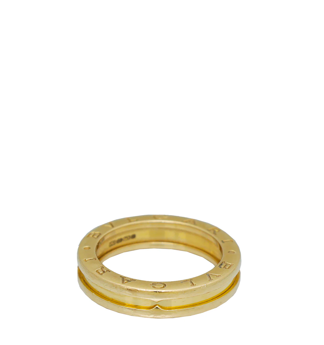 Bvlgari 18K Yellow Gold B Zero 1 Band Ring 57