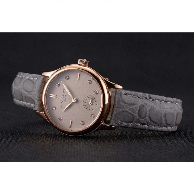Calatrava Silver & Diamond Dial 28 mm, Rose Gold Plated