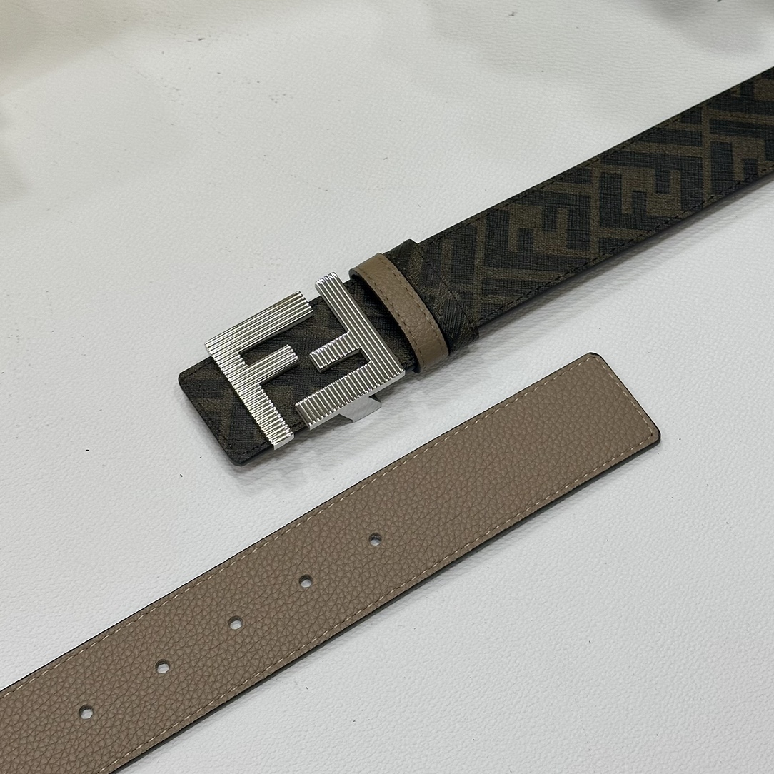 Fendi Leather Belts 1:1 Mirror Version