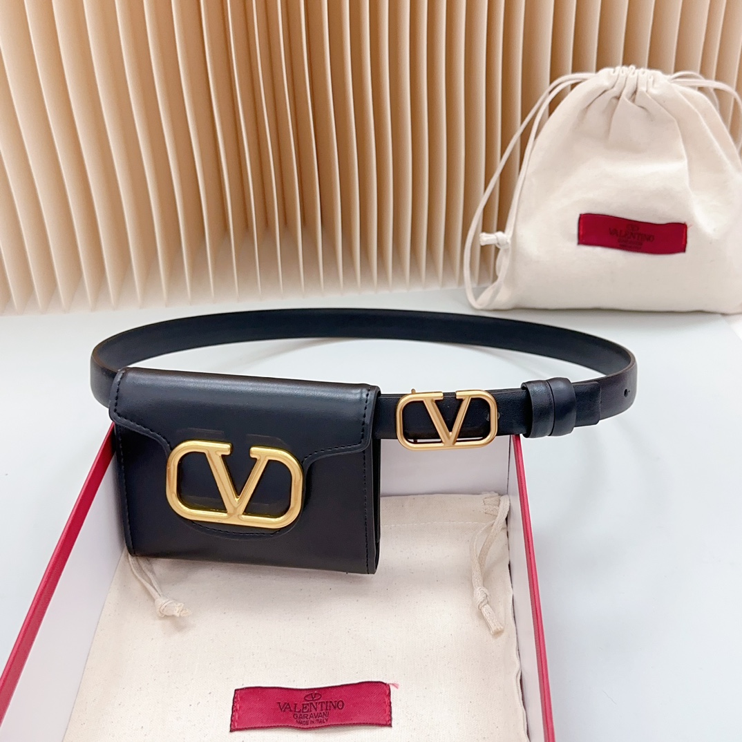 Valentino Leather Belts 1:1 Mirror Version
