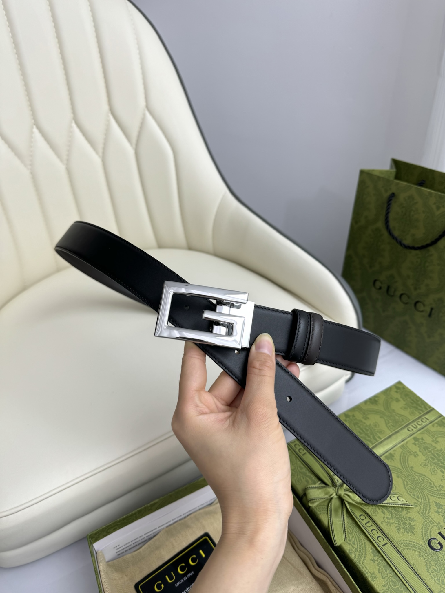 Gucci Leather Belts 1:1 Mirror Version