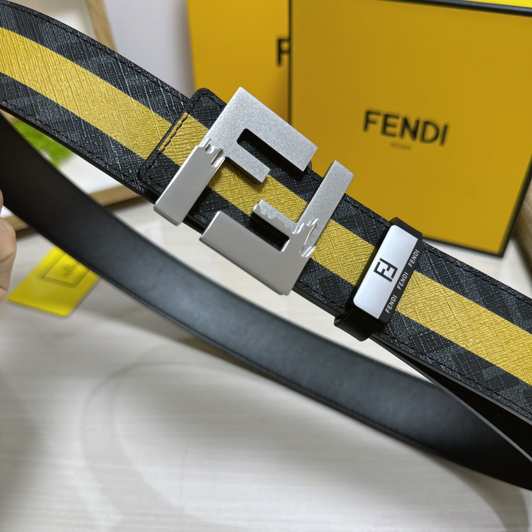 Fendi Leather Belts 1:1 Mirror Version