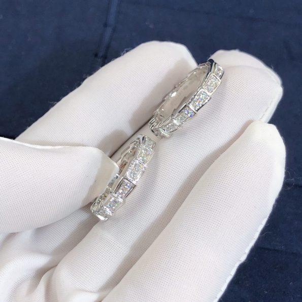 Bvlgari SERPENTI RING Dupe, White Gold