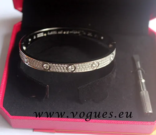Cartier Love Bracelet Diamond-Paved White Gold Diamonds N6033602