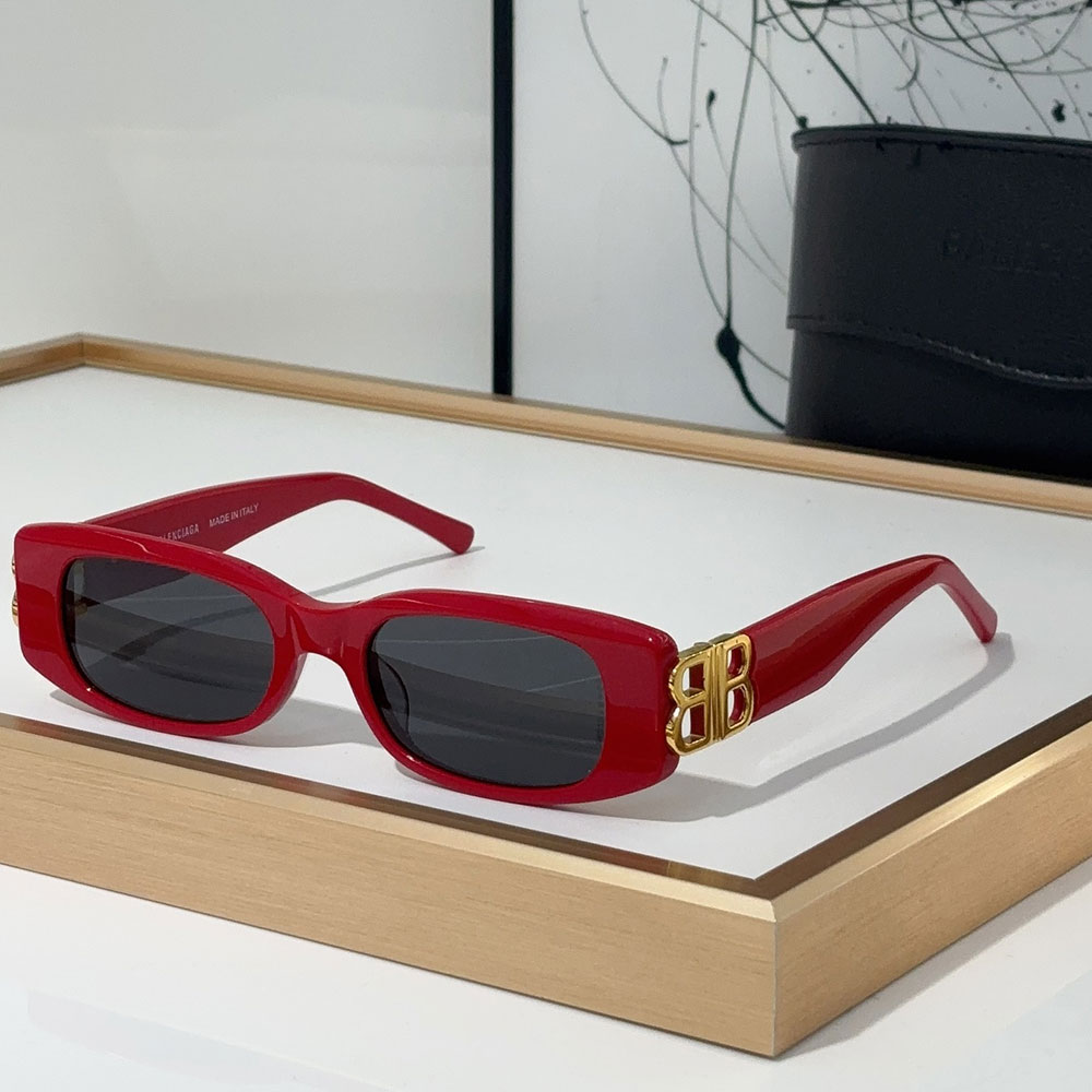 Balenciaga  Mirror leg Hollowed Out Logo   sunglasses Top quality （Replica）