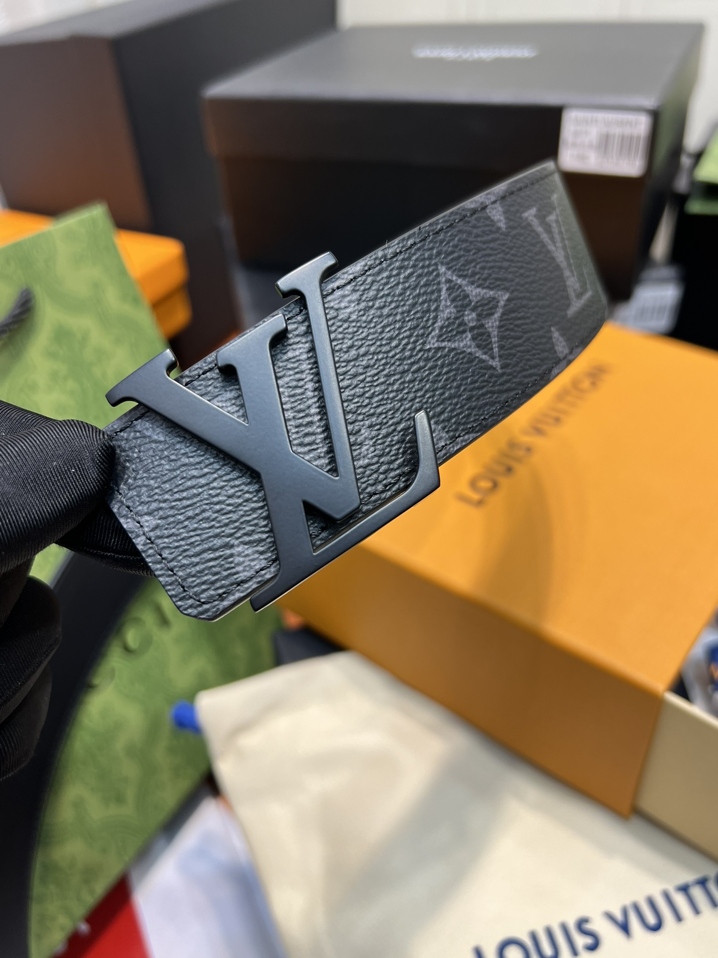 Louis Vuitton LV Leather Belts 1:1 Mirror Version