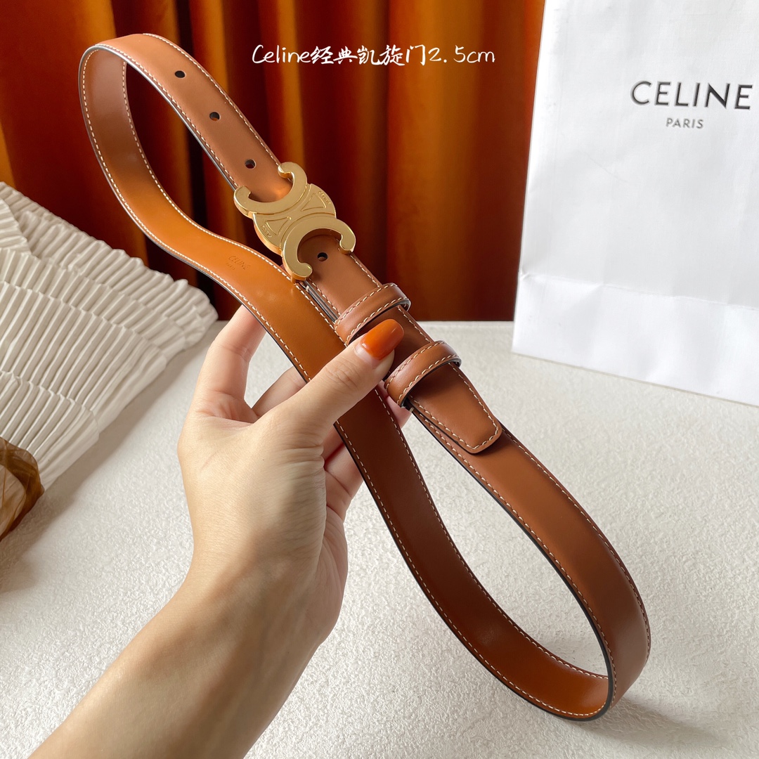Celine Leather Belts 1:1 Mirror Version