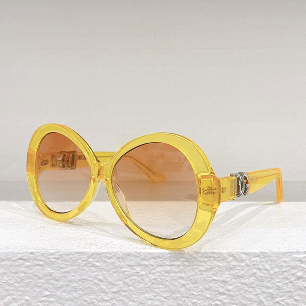 DOLCE & GABBAN DG Mirror leg Hollowed out Logo Sunglasses Top quality （Replica）