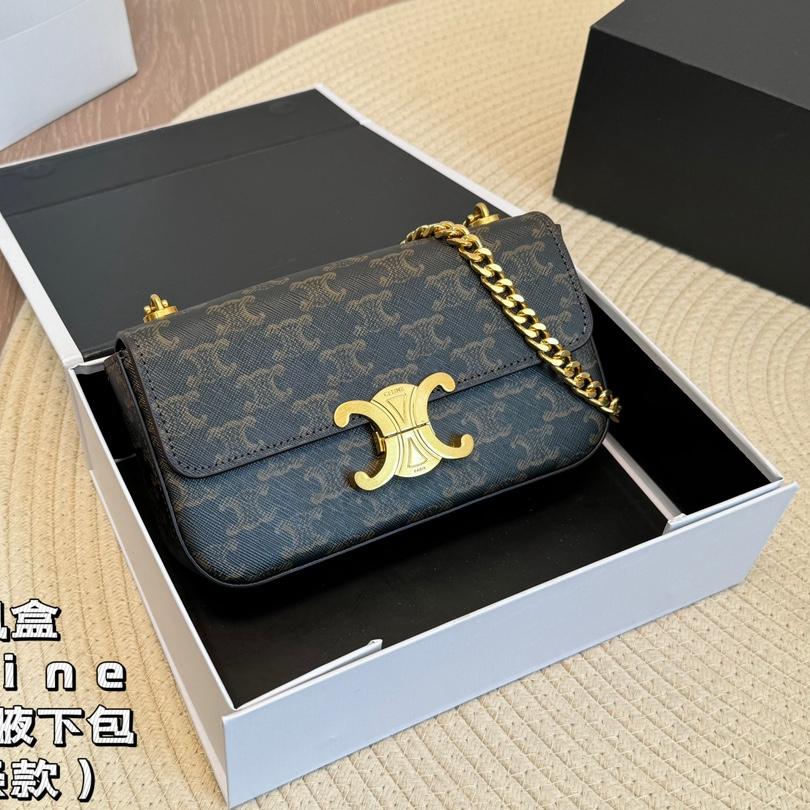 Celine Triomphe  Handbag Shoulder Bag Chain Strap Crossbody Bag  (Replica)